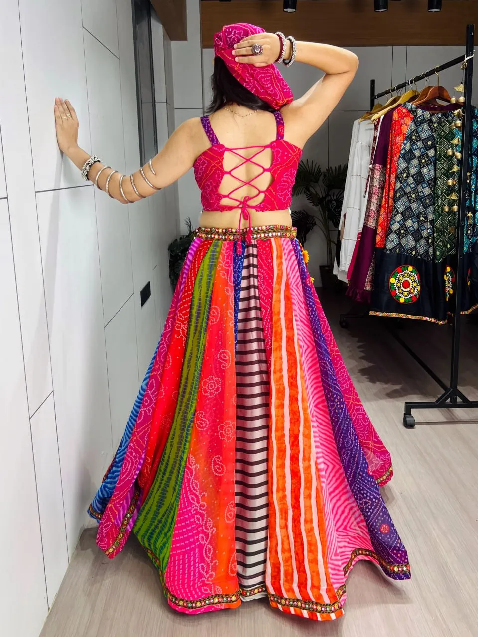 WMT 7705 Rangoli Georgette Navratri Garba Collection 2026