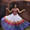 WMT 8065 Rayon Cotton Gamthi Work Navratri Fancy Garba Dress Usa