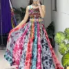 WMT 8077 Georgette Printed Multi Designer Top Lehenga Navratri Collection Usa